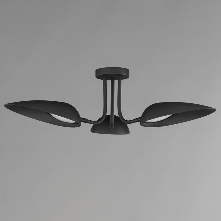 Marsh 3-Light LED Semi-Flush Mount by ET2 Lighting, styled view 1