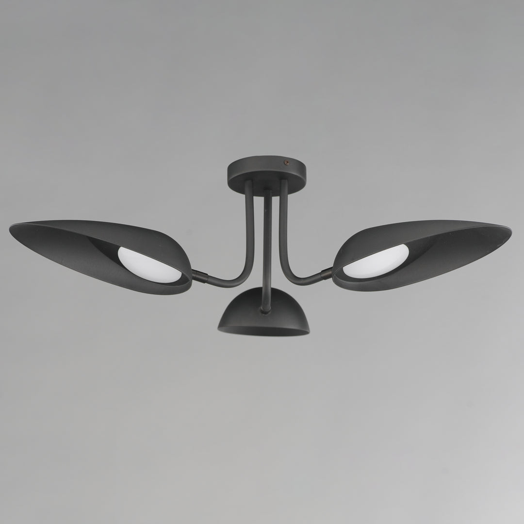 Marsh 3-Light LED Semi-Flush Mount by ET2 Lighting, styled view 2