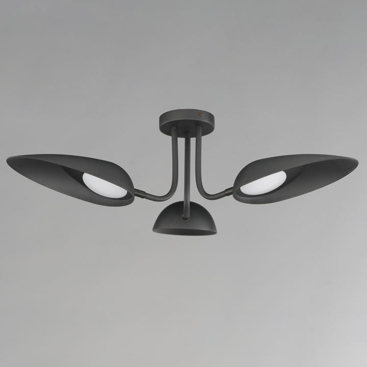 Marsh 3-Light LED Semi-Flush Mount by ET2 Lighting, styled view 2