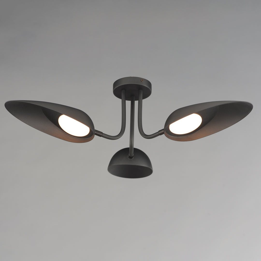 Marsh 3-Light LED Semi-Flush Mount by ET2 Lighting, styled view 3