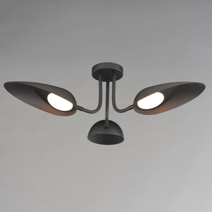 Marsh 3-Light LED Semi-Flush Mount by ET2 Lighting, styled view 3