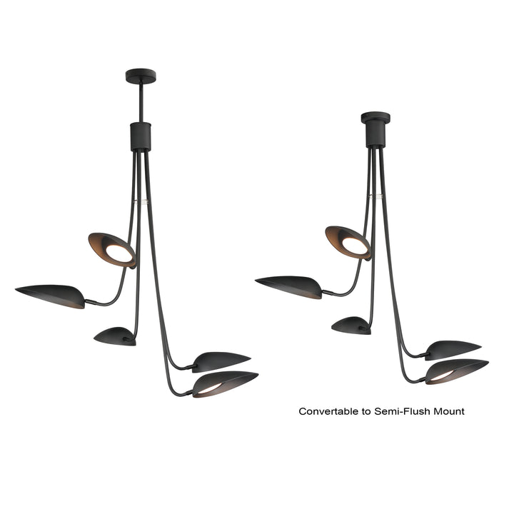 Marsh 5-Light LED Pendant by ET2 Lighting, detail view 1