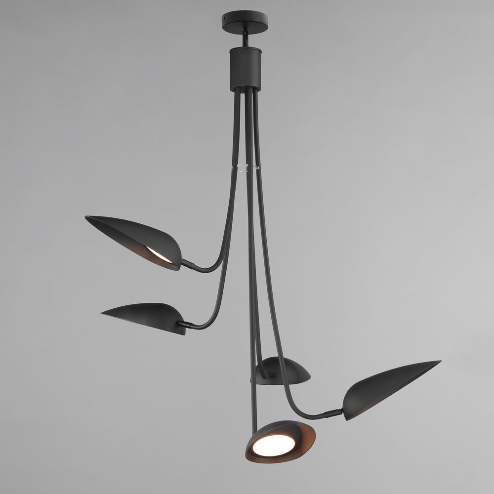 Marsh 5-Light LED Pendant by ET2 Lighting, styled view 1
