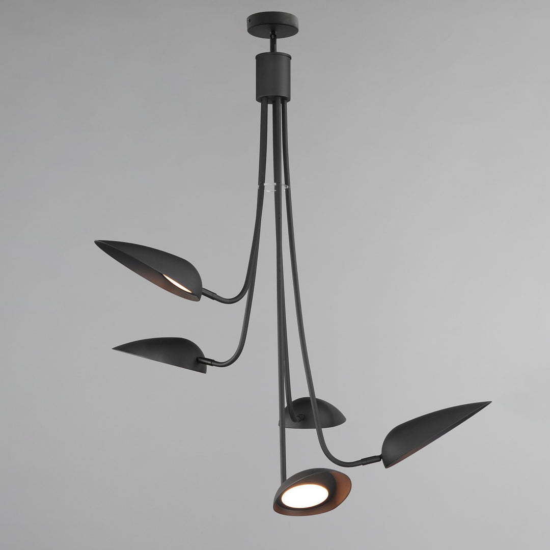 Marsh 5-Light LED Pendant by ET2 Lighting, styled view 1