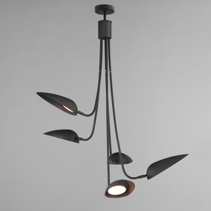 Marsh 5-Light LED Pendant by ET2 Lighting, styled view 1