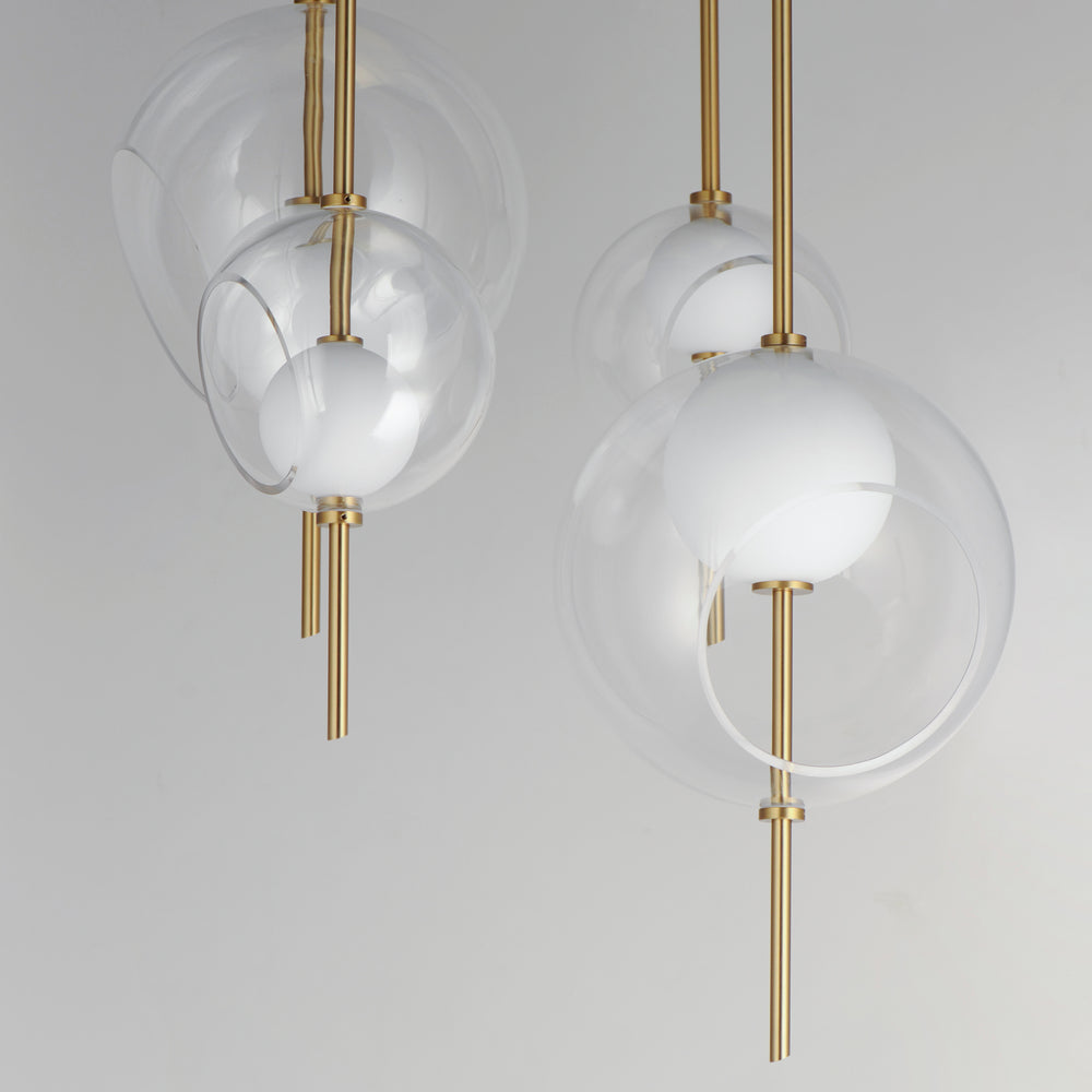 Martini 4-Light LED Pendant by ET2 Lighting, styled view 1