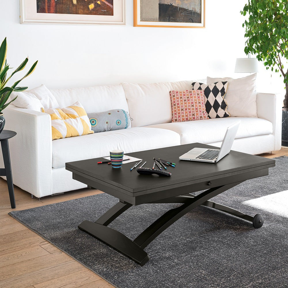 Mascotte Convertible Coffee-to-Dining Table by Connubia in a styled interior