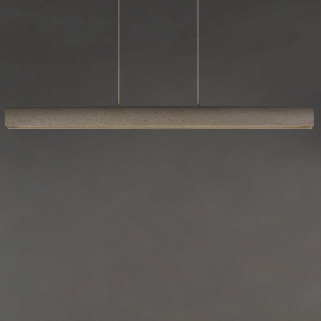 Matera 60" LED Linear Arch Pendant by ET2 Lighting, styled view 1