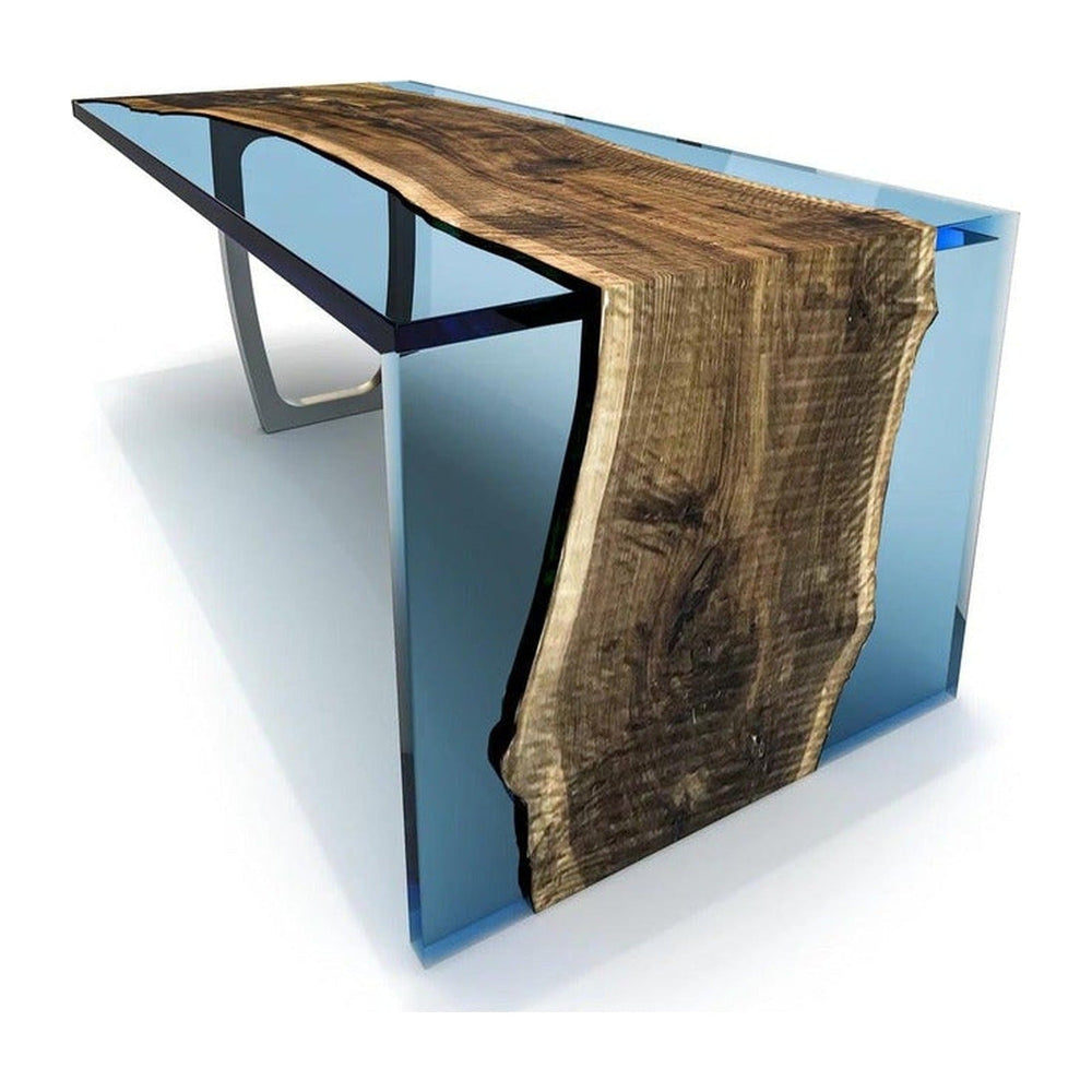 MAYA BLUE FERONIA SEMI-WATERFALL COUNTER HEIGHT TABLE Arditi Collection
