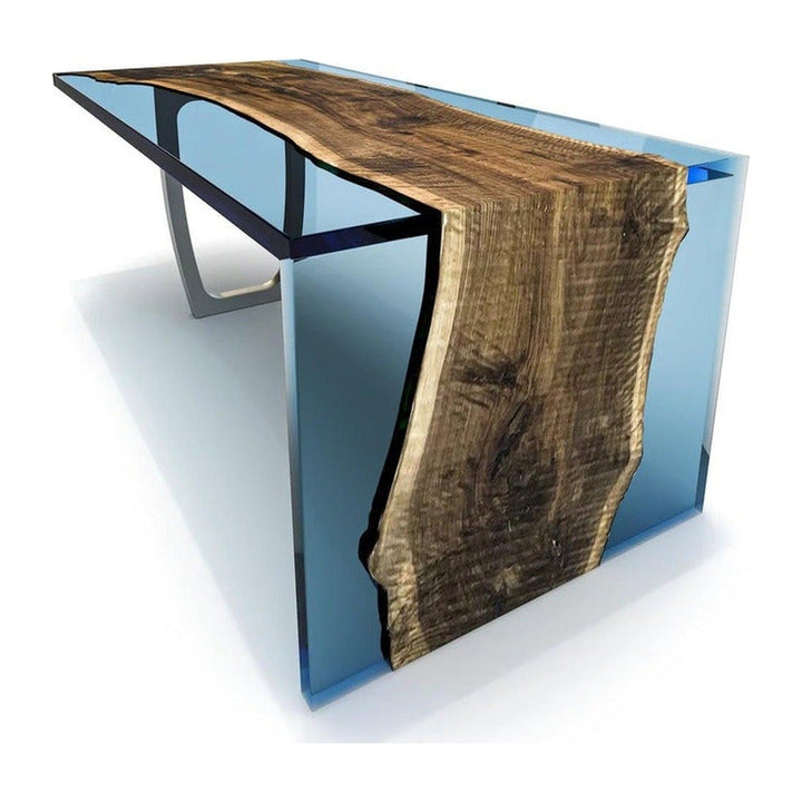 MAYA BLUE FERONIA SEMI-WATERFALL COUNTER HEIGHT TABLE Arditi Collection