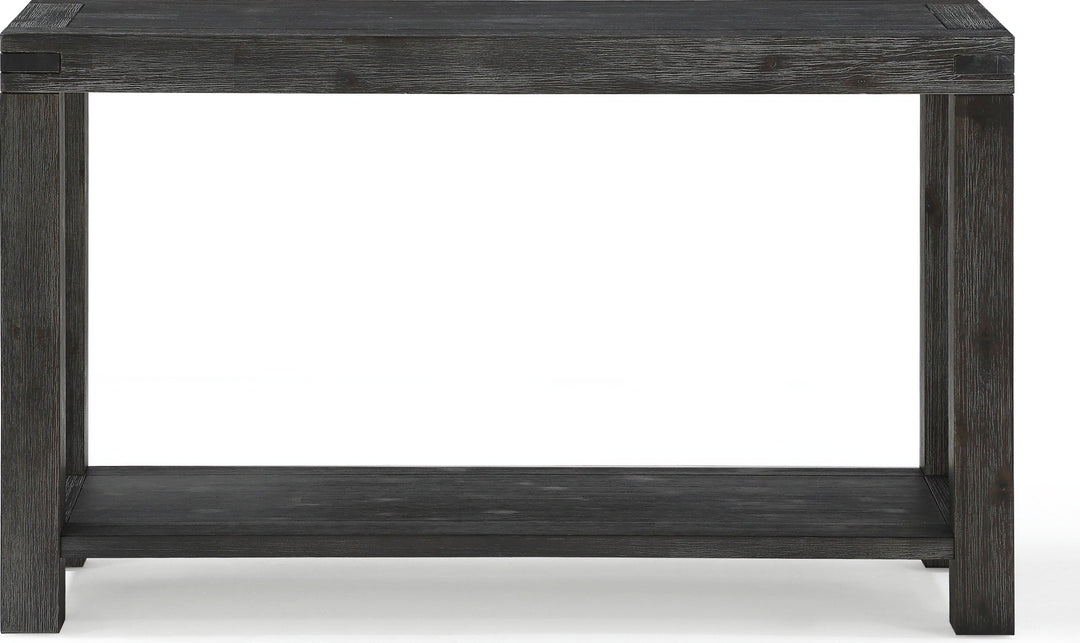Meadow Solid Wood Console Table in Graphite — lifestyle photo