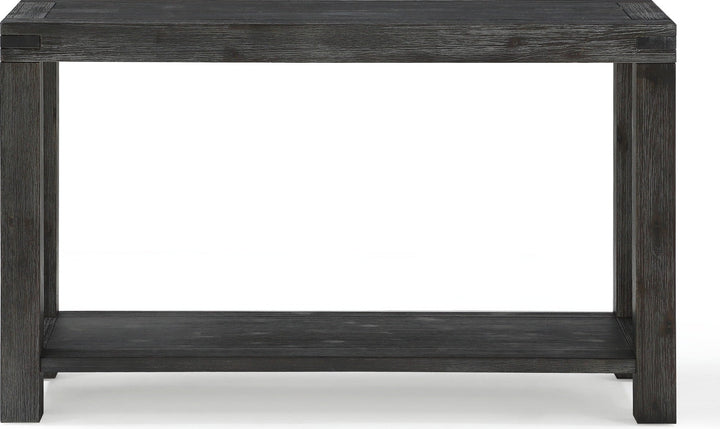 Meadow Solid Wood Console Table in Graphite — lifestyle photo