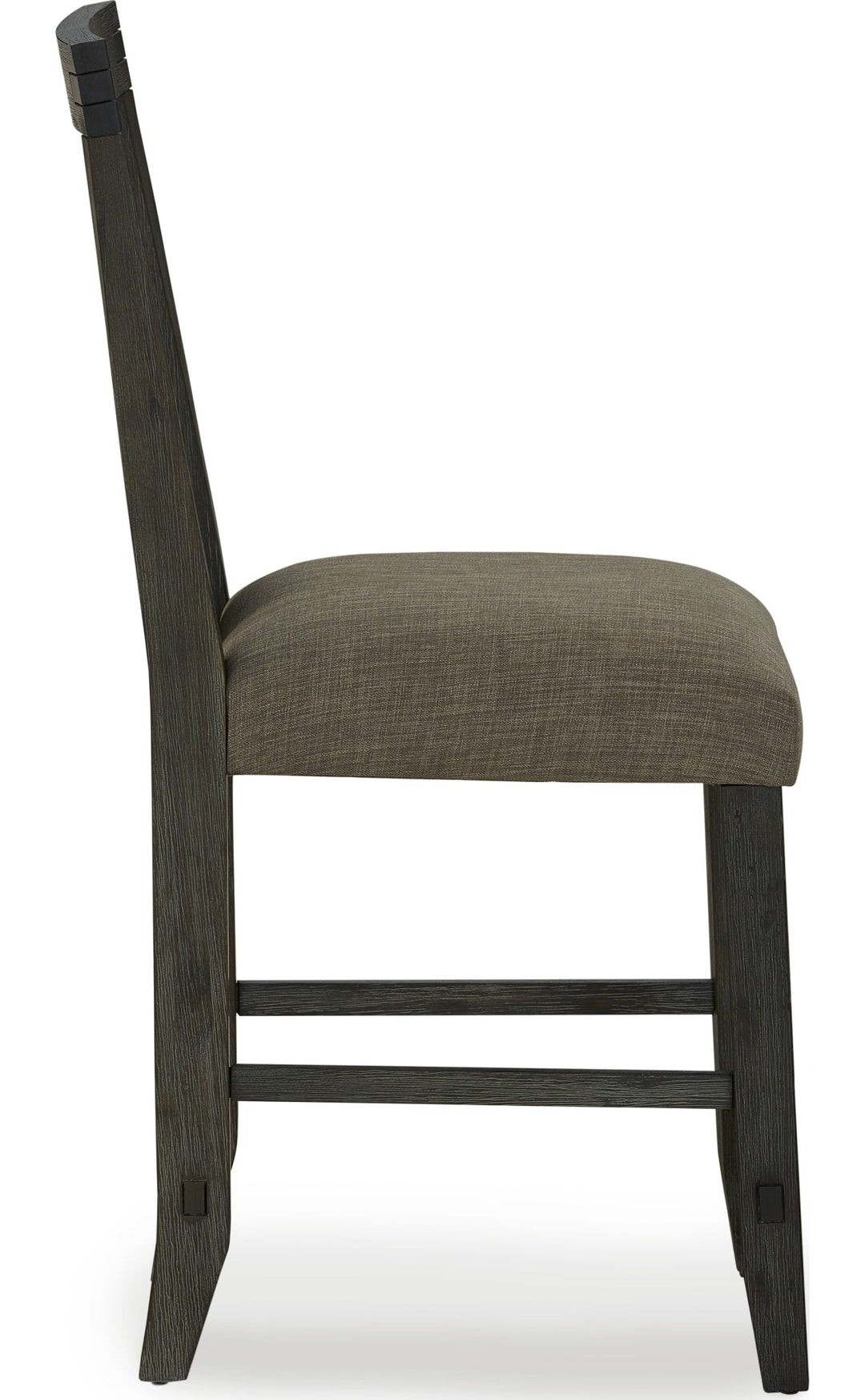 Meadow Solid Wood Counter Stool in Graphite — side view