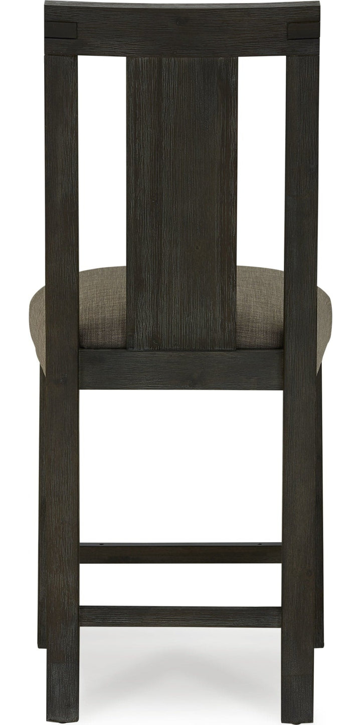 Meadow Solid Wood Counter Stool in Graphite — back view