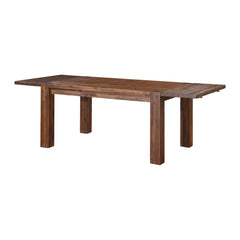 Meadow Solid Wood Extending Dining Table by Modus in Brick Brown — product view on a white background