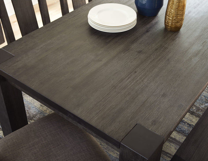 Meadow Solid Wood Extending Dining Table in Graphite — lifestyle photo