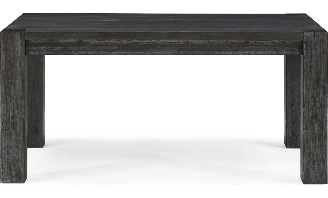 Meadow Solid Wood Extending Dining Table in Graphite — product view on a white background