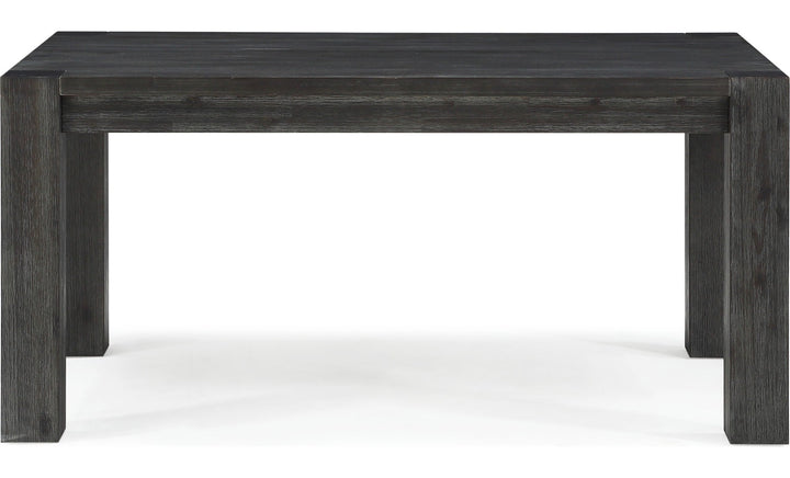 Meadow Solid Wood Extending Dining Table in Graphite — product view on a white background