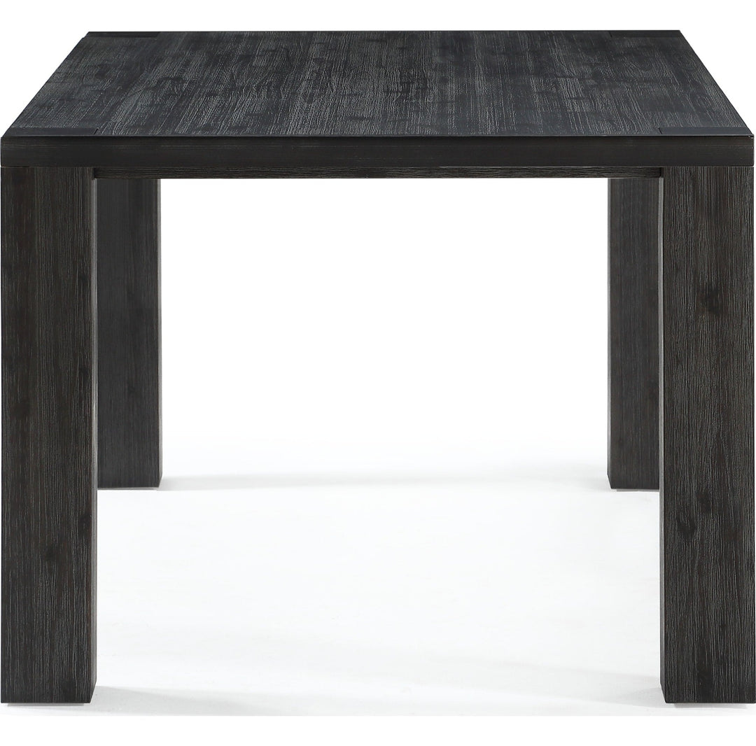 Meadow Solid Wood Extending Dining Table in Graphite — product view on a white background
