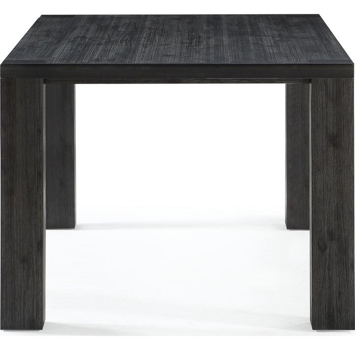 Meadow Solid Wood Extending Dining Table in Graphite — product view on a white background