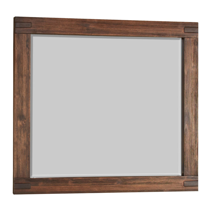 Meadow Solid Wood Mirror by Modus in Brick Brown — on a white background