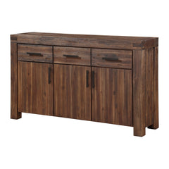 Meadow Solid Wood Sideboard by Modus in Brick Brown — product view on a white background