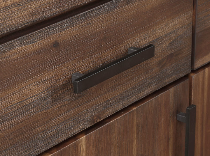 Meadow Solid Wood Sideboard in Brick Brown — lifestyle photo