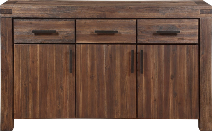 Meadow Solid Wood Sideboard in Brick Brown — lifestyle photo