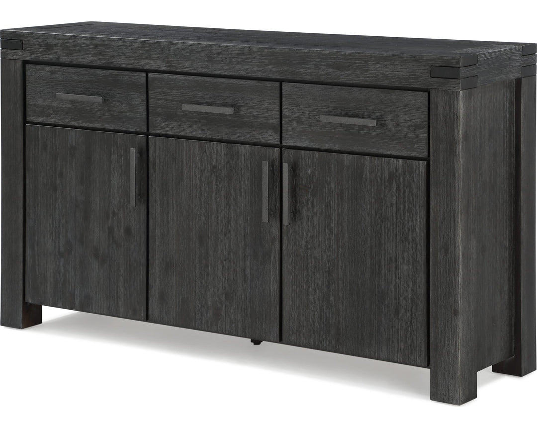 Meadow Solid Wood Sideboard in Graphite — product view on a white background