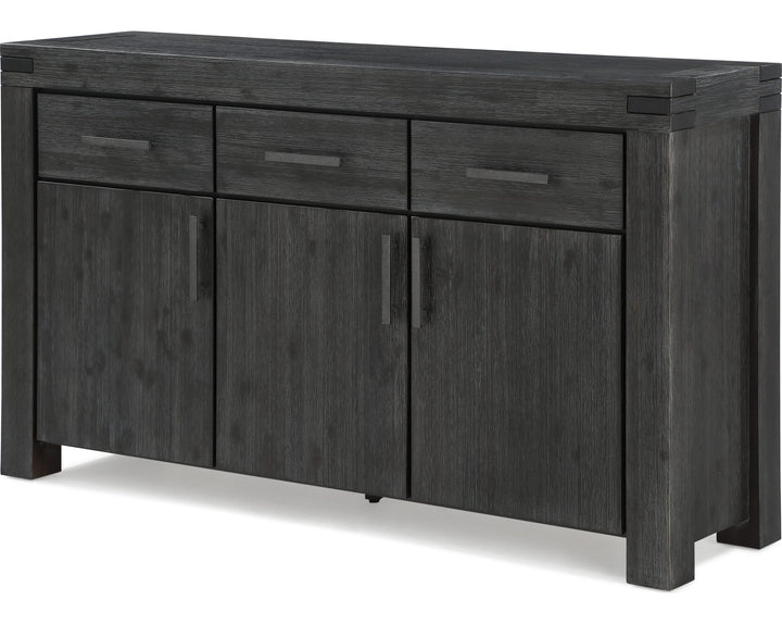 Meadow Solid Wood Sideboard in Graphite — product view on a white background