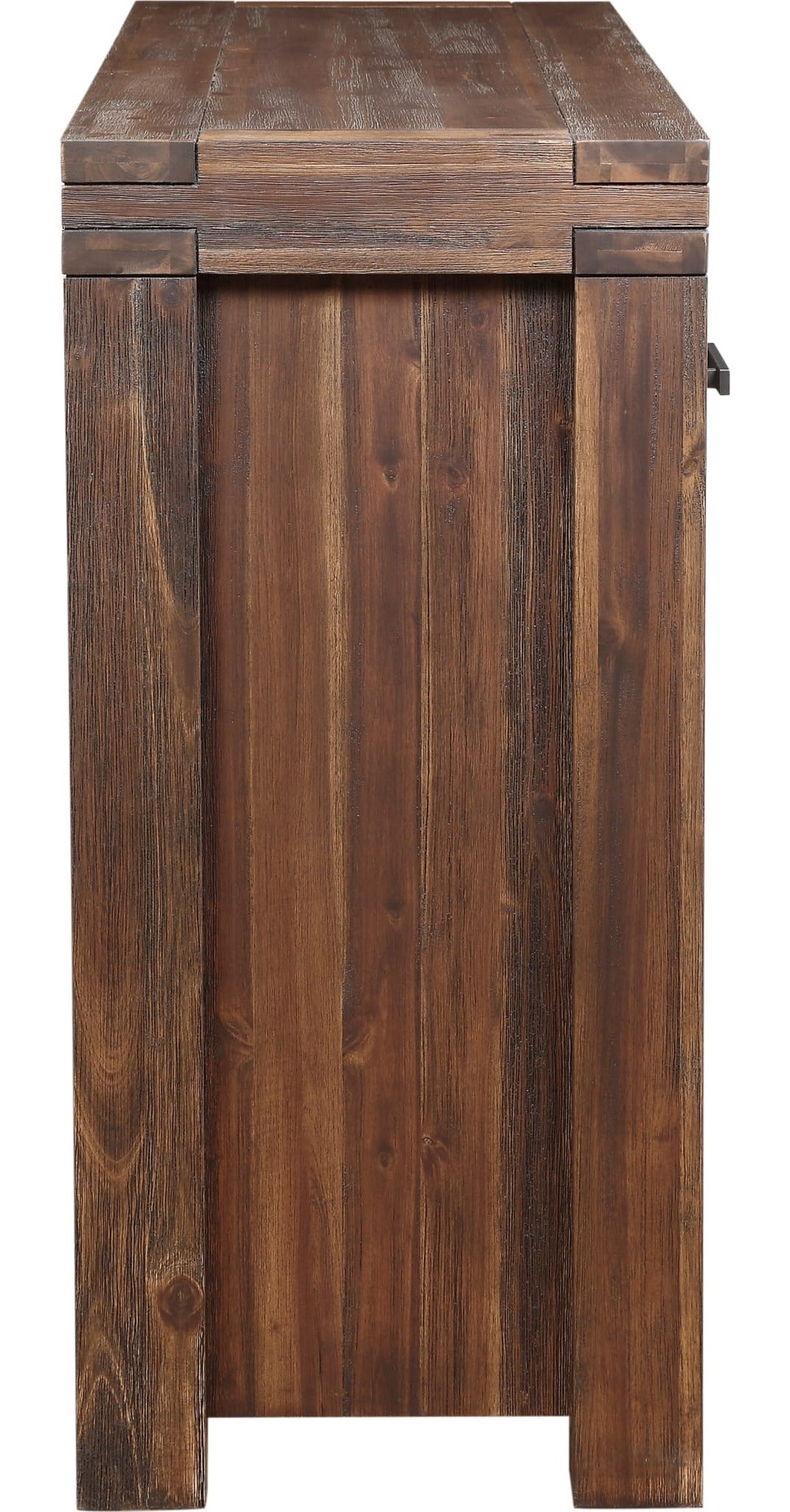 Meadow Solid Wood Sideboard in Brick Brown — product view on a white background