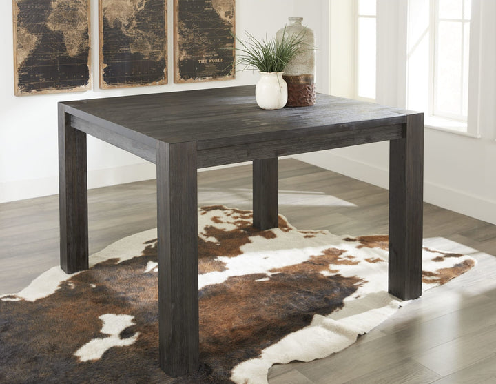 Meadow Solid Wood Square Counter Table in Graphite — lifestyle photo