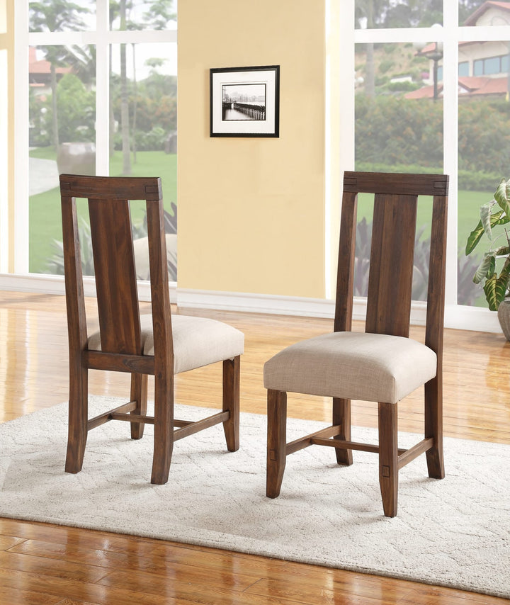 Meadow Upholstered Dining Chair in Brick Brown — lifestyle photo