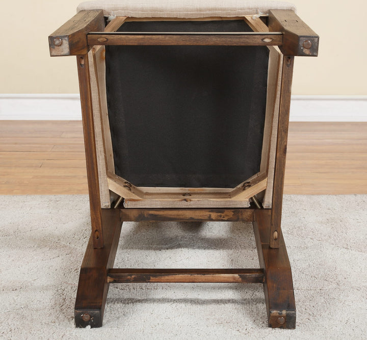 Meadow Upholstered Dining Chair in Brick Brown — lifestyle photo