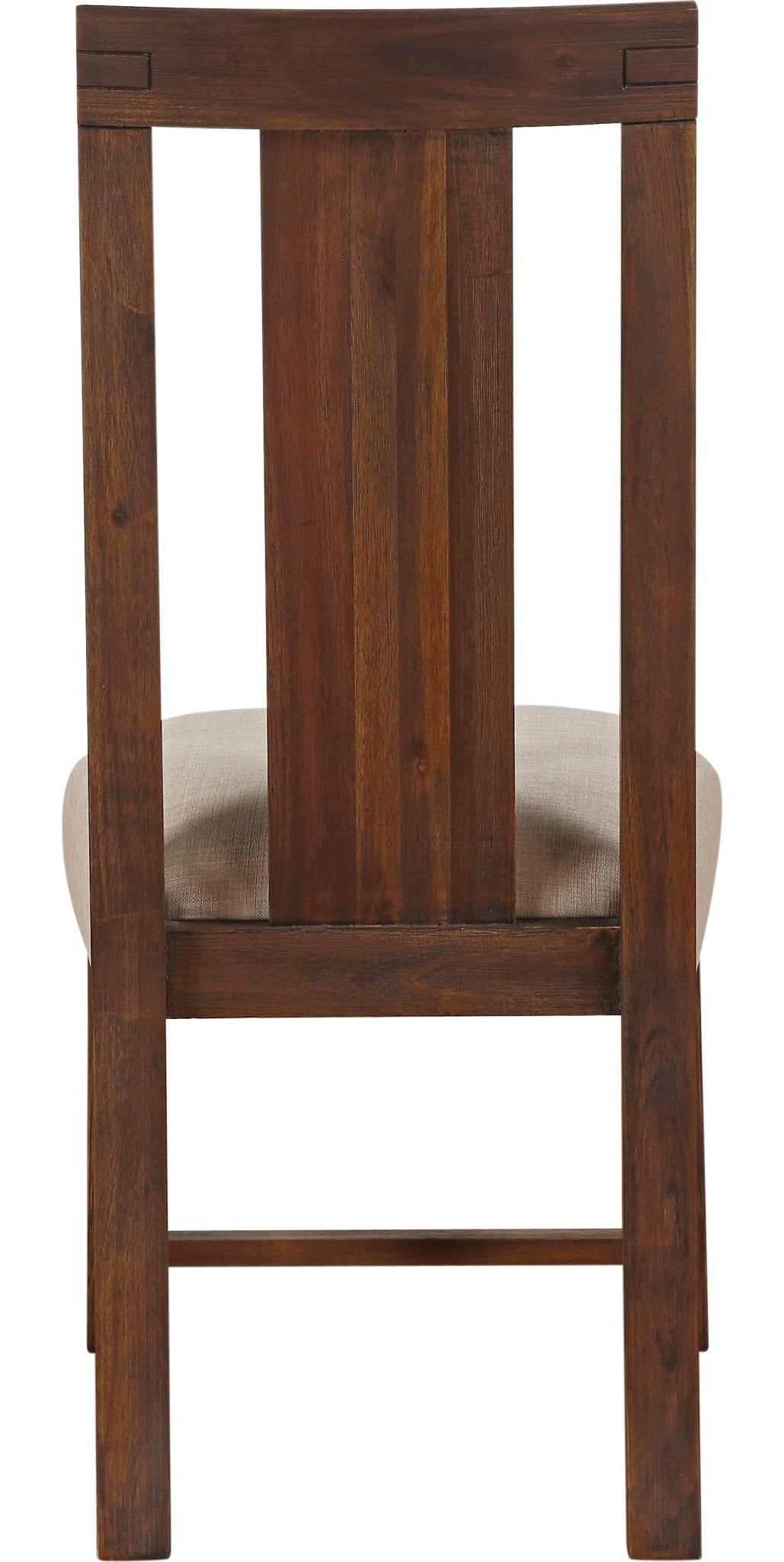 Meadow Upholstered Dining Chair in Brick Brown — product view on a white background