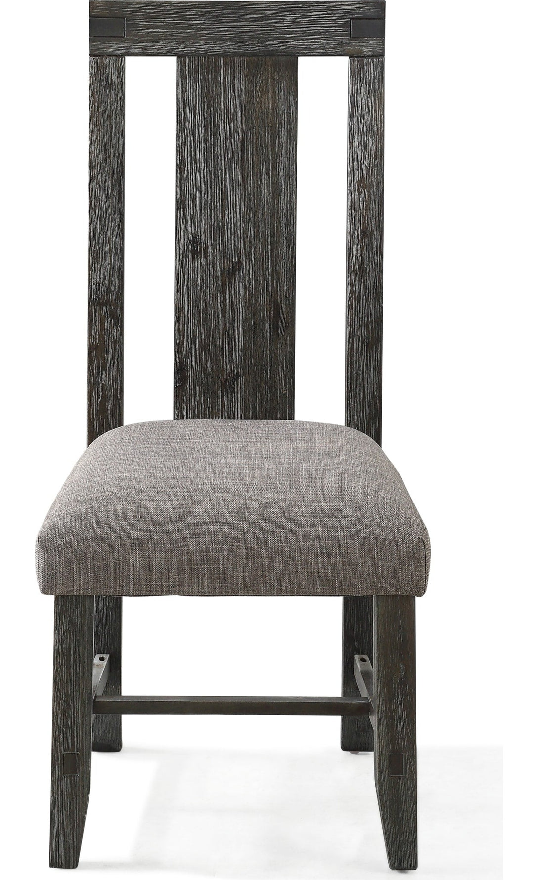 Meadow Upholstered Dining Chair in Graphite — product view on a white background