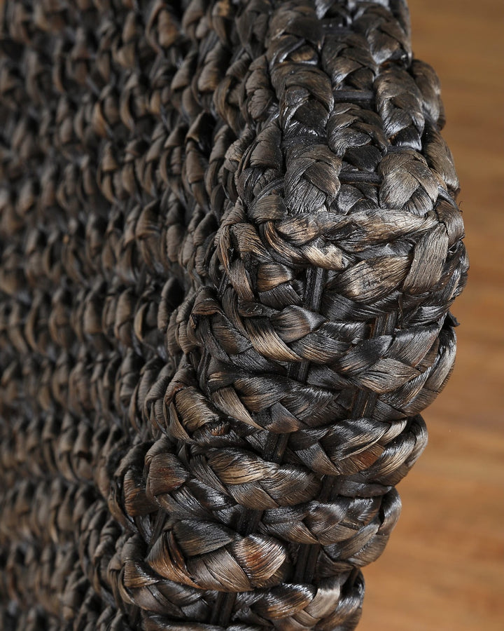 Meadow Wicker Dining Chair in Brick Brown — lifestyle photo