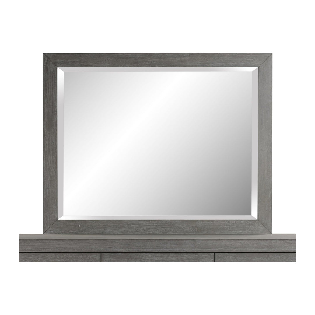 Melbourne Beveled Glass Mirror by Modus in Mineral — on a white background