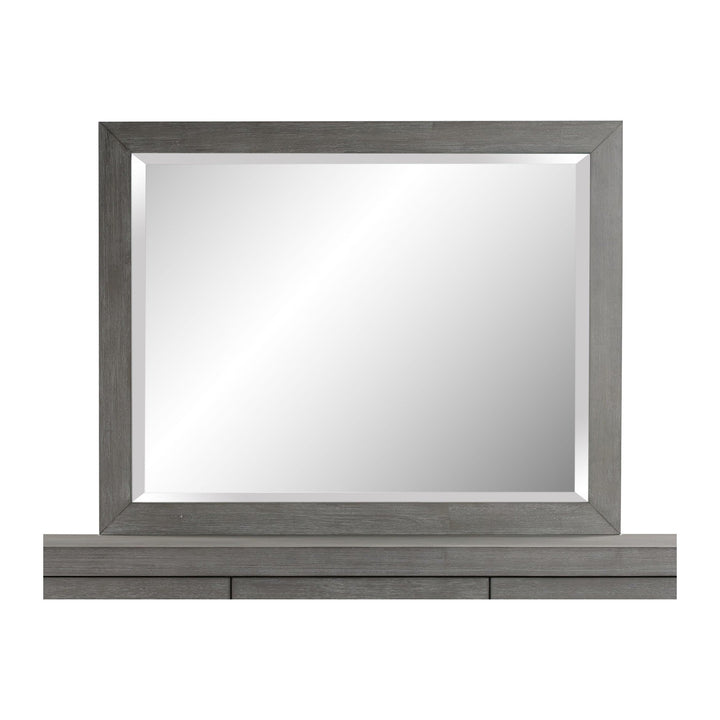 Melbourne Beveled Glass Mirror by Modus in Mineral — on a white background