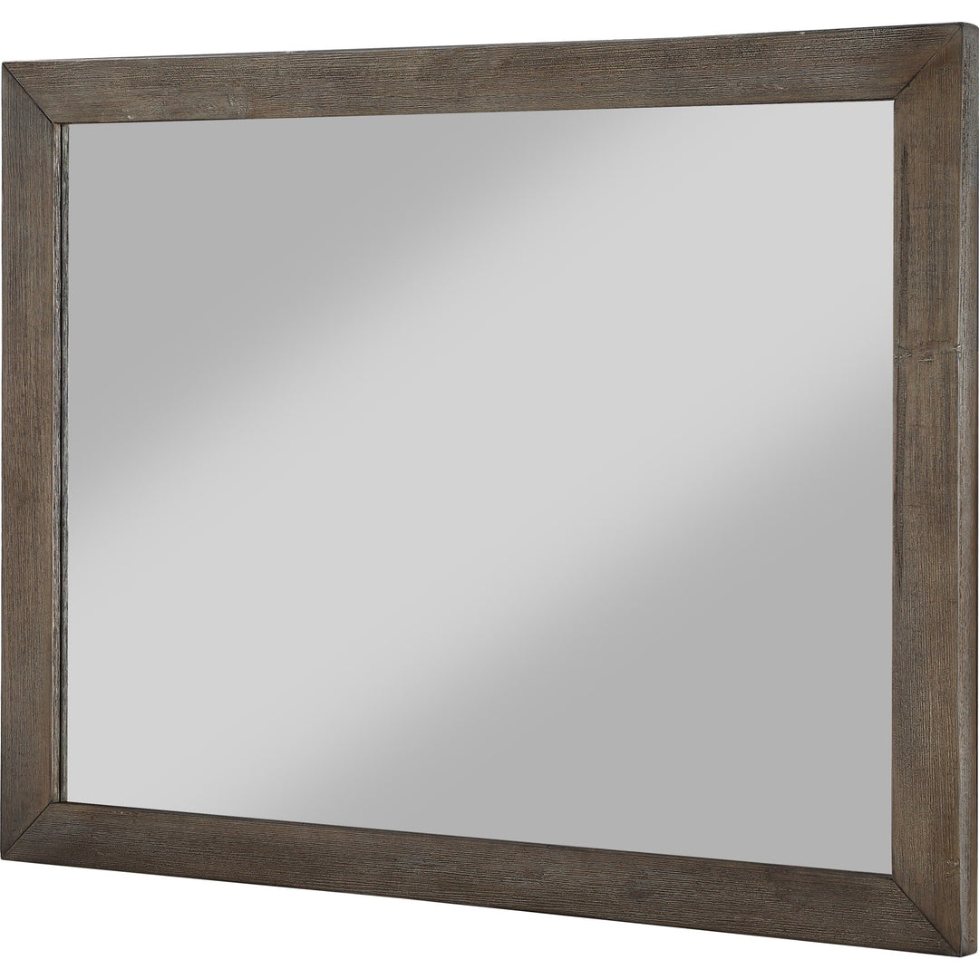 Melbourne Beveled Glass Mirror in Dark Pine — on a white background
