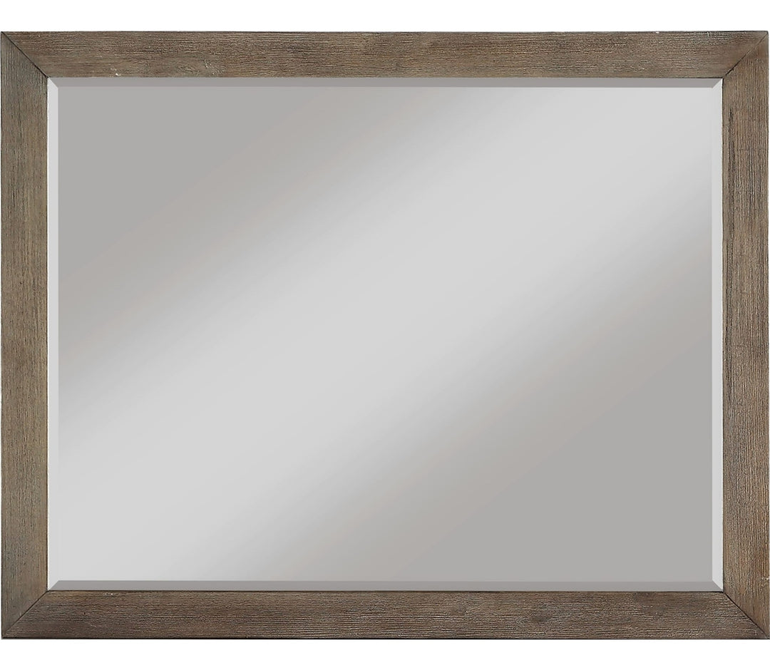 Melbourne Beveled Glass Mirror in Dark Pine — on a white background
