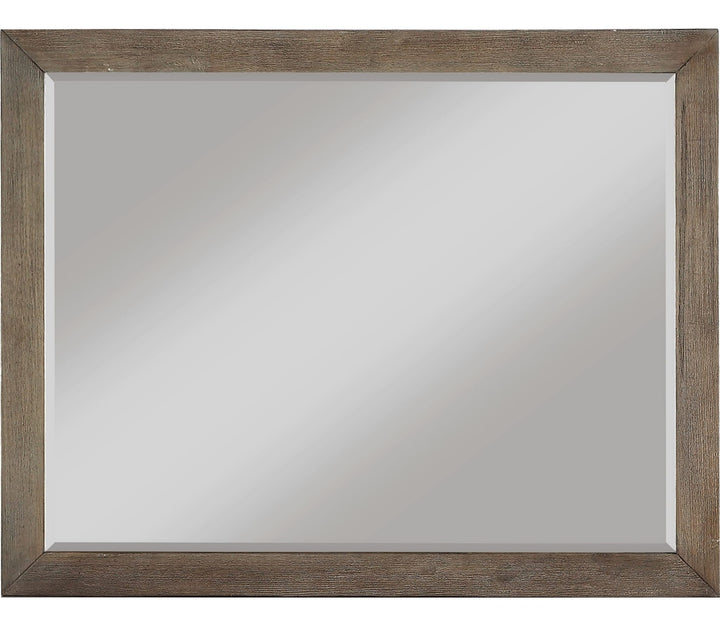 Melbourne Beveled Glass Mirror in Dark Pine — on a white background