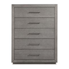Melbourne Five Drawer Chest by Modus in Mineral — on a white background