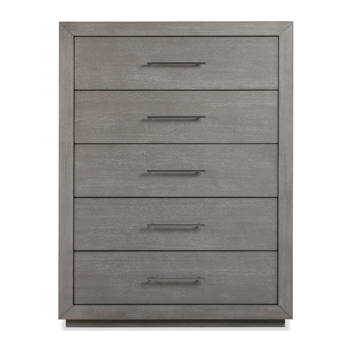 Melbourne Five Drawer Chest by Modus in Mineral — on a white background