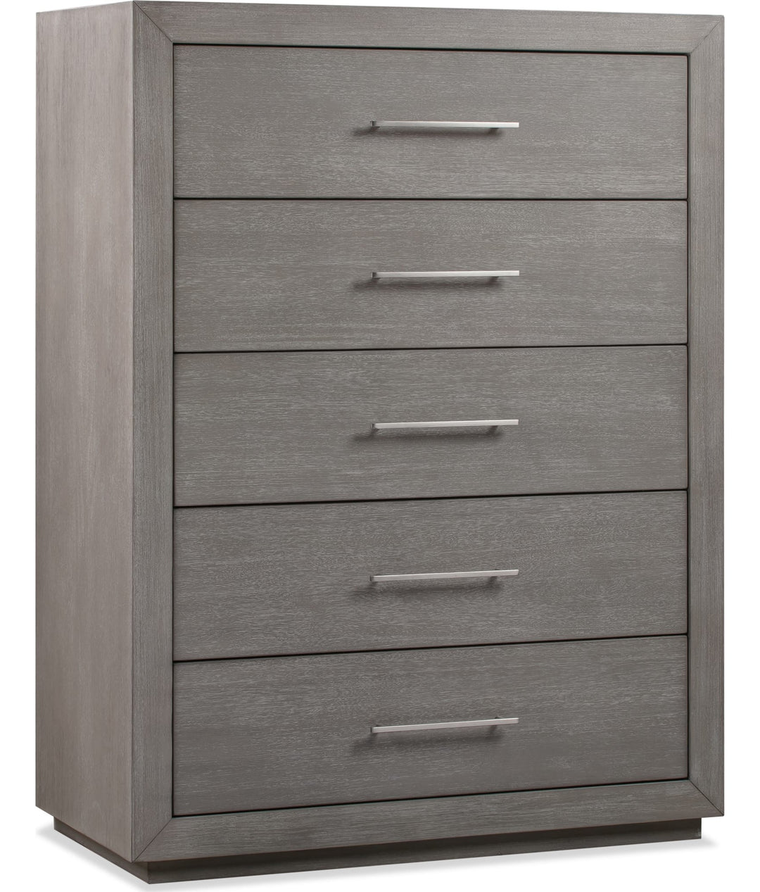Melbourne Five Drawer Chest in Mineral — on a white background