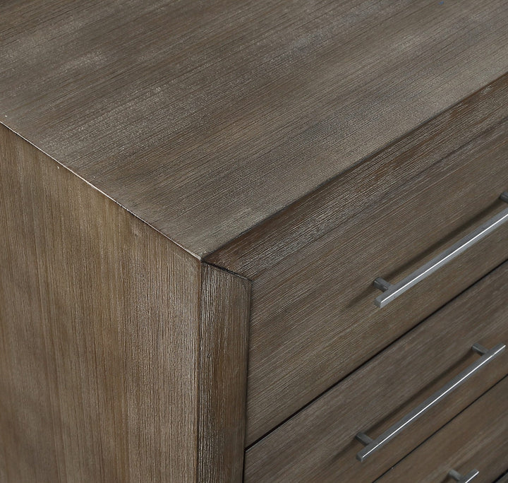 Melbourne Nine Drawer Dresser in Dark Pine — detail view