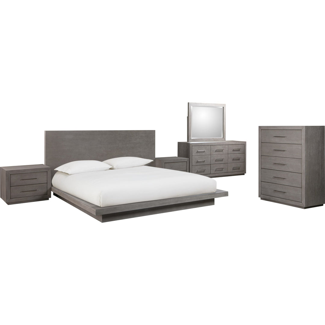 Melbourne Wood Platform Bed in Mineral — shown with the Melbourne bedroom group — white background