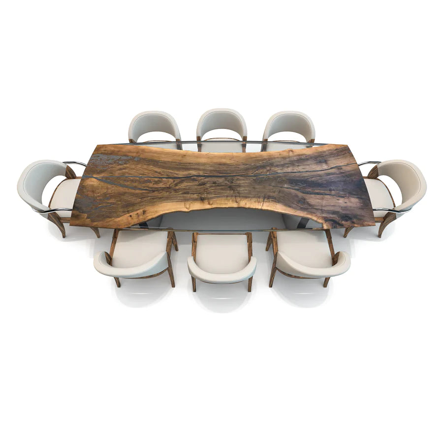 Arditi Collection sculptural walnut dining table