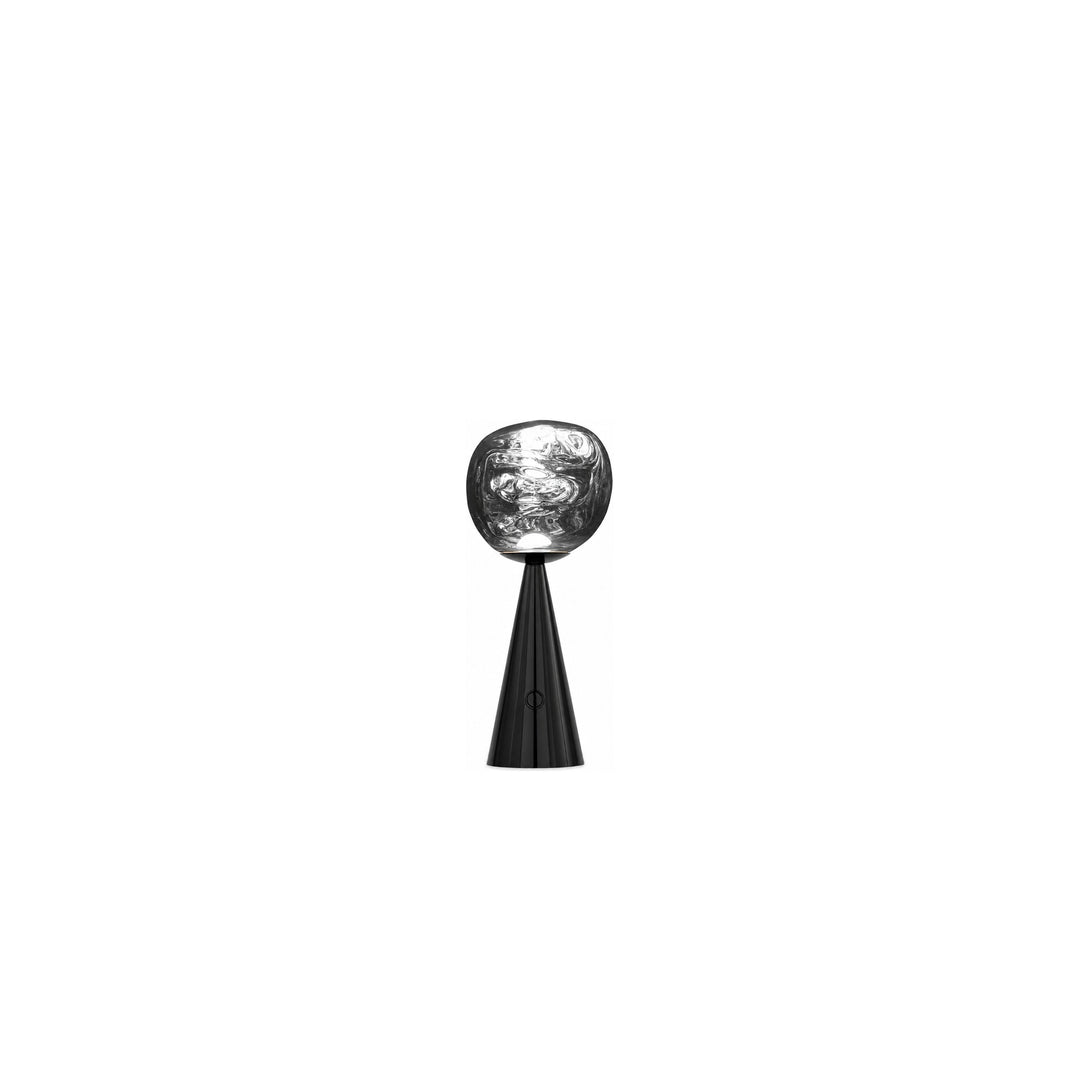 Melt Small Portable Light by Tom Dixon in Black on white