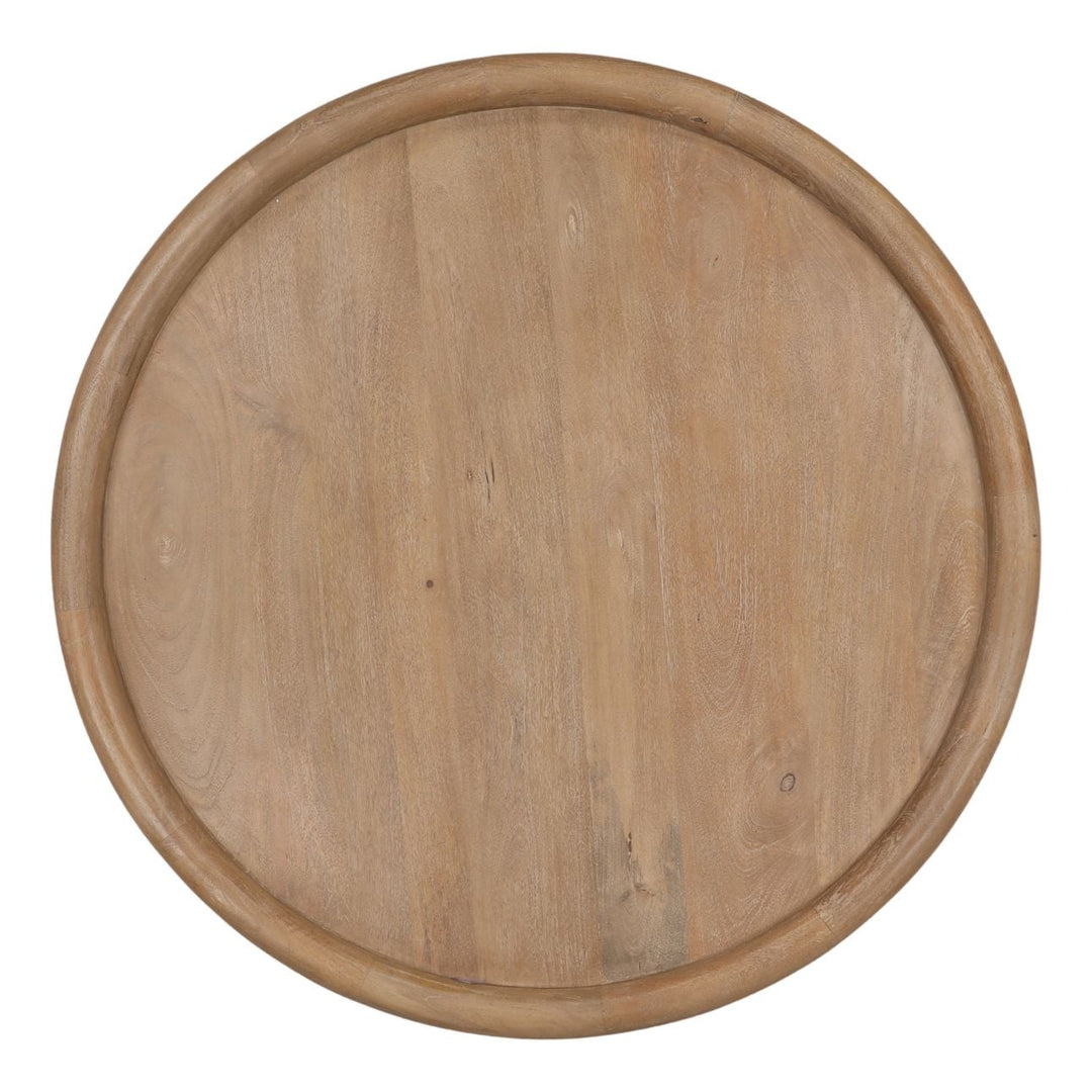 Mercer Mango Wood Coffee Table, overhead view